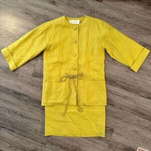 Oscar De La Renta Vintage Dress and Jacket Set